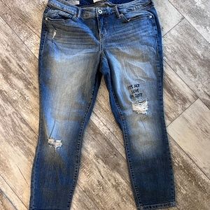 Torrid plus size distressed jeans size 14